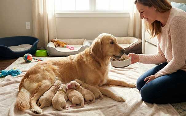 What to Feed a Mother Dog After Giving Birth