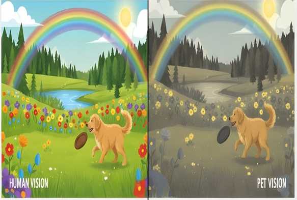 How Your Pet Sees Colours?